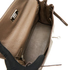 HERMES KELLY 28 ETOUPE SHW CLEMENCE LEATHER