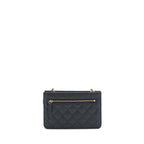 CHANEL MINI CROSSBODY BAG CAVIAR BLACK GHW