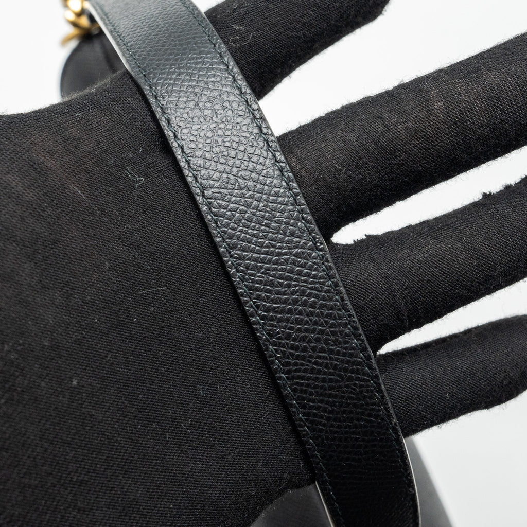 DIOR MEDIUM SADDLE BAG WITH STRAP CALFSKIN BLACK GHW