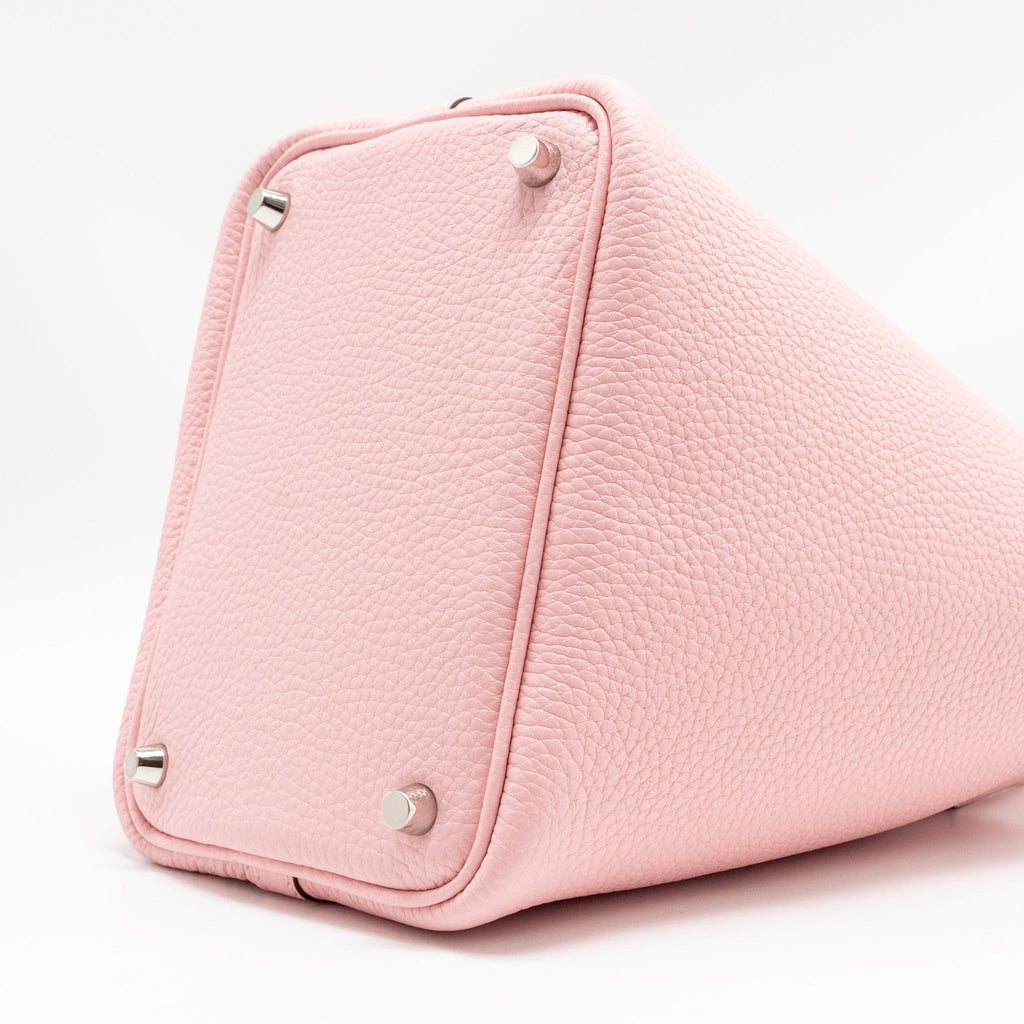 Hermes Picotin 18 Lock Bag Clemence 3Q Rose Sakura SHW