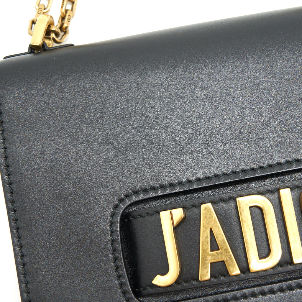 DIOR J'ADIOR MEDIUM FLAP BAG WITH CHAIN BLACK GHW