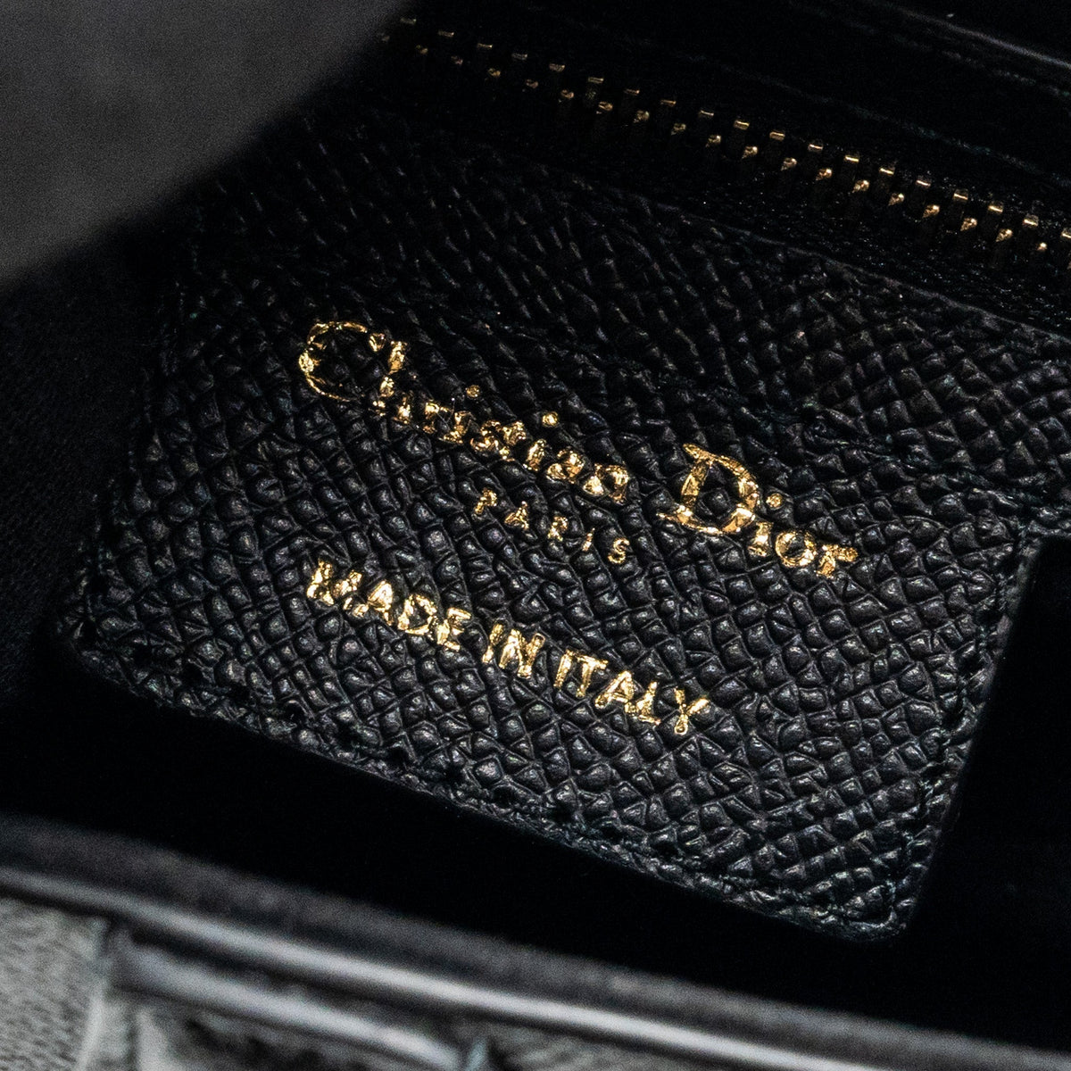 DIOR MEDIUM SADDLE BAG WITH STRAP CALFSKIN BLACK GHW