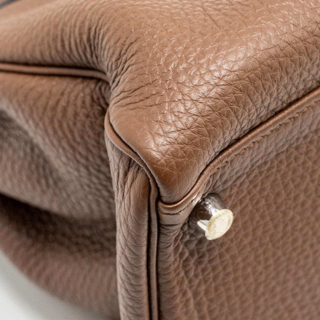 Hermes kelly 32 togo chocolate SHW
