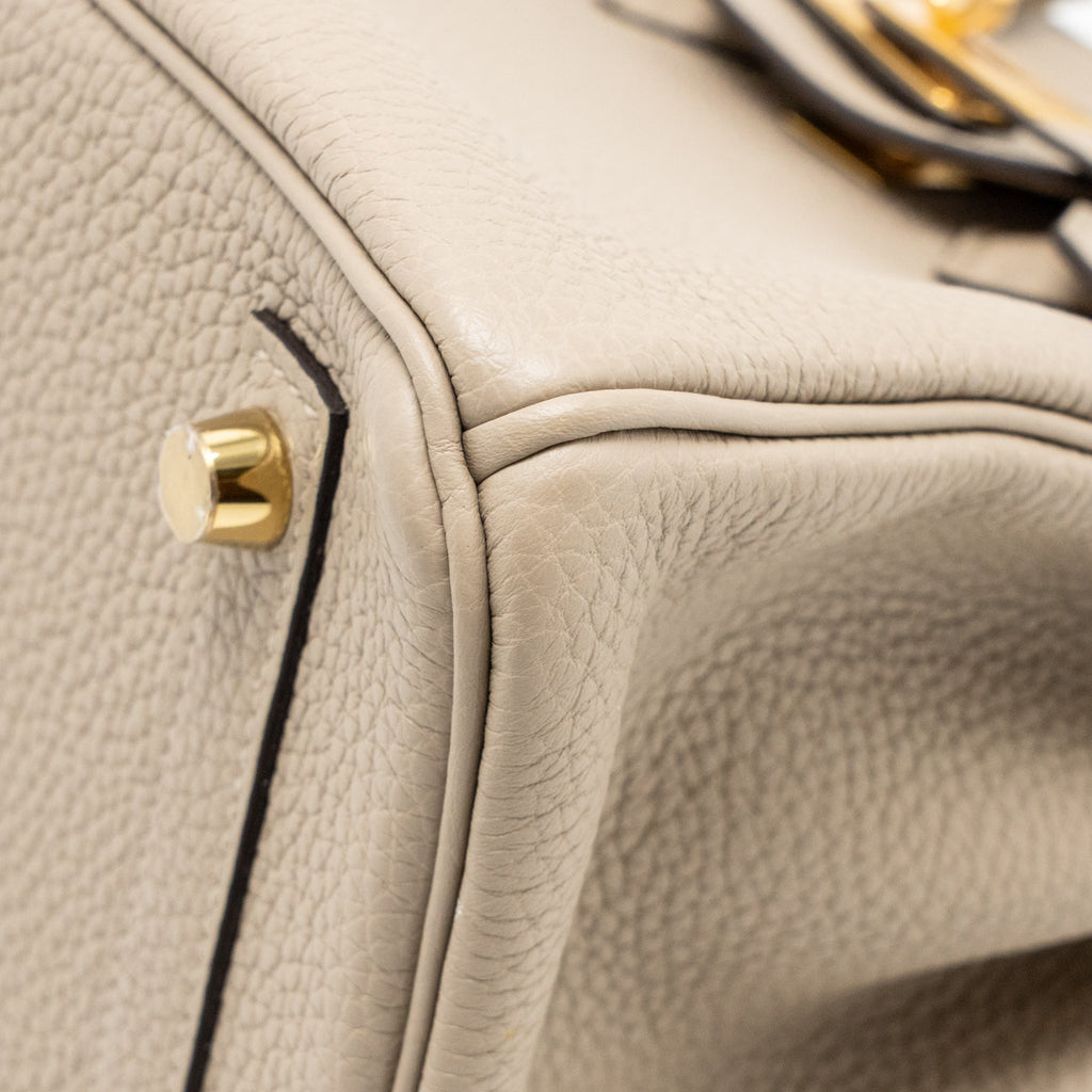Hermes Birkin 25 togo gris tourterelle GHW