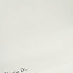 DIOR SMALL STUDDED DIORAMA WHITE WITH BLACK HARDWARE