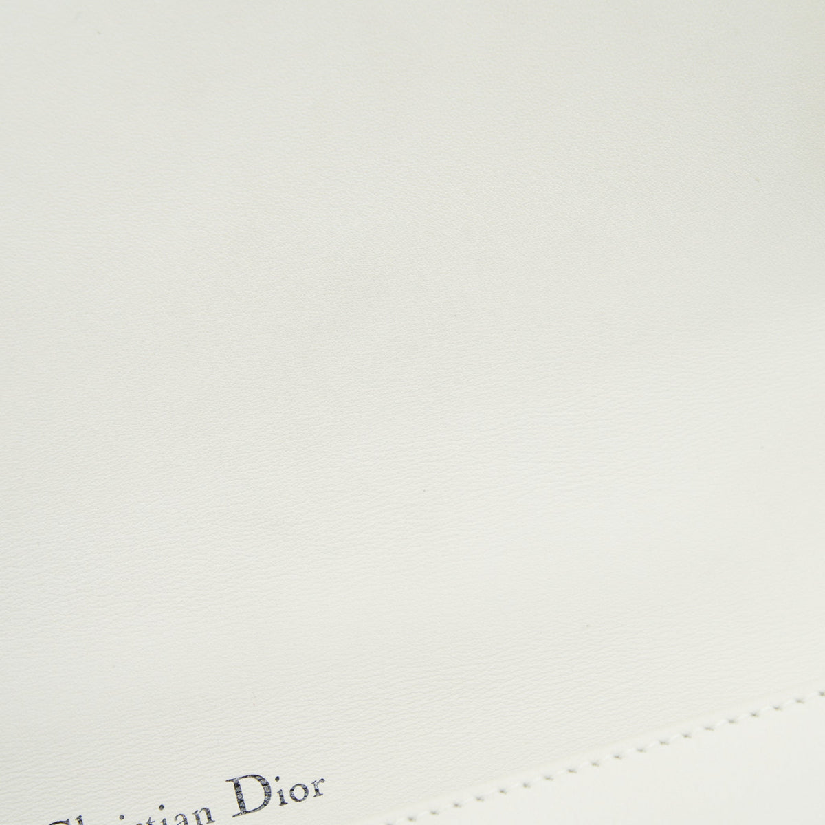 DIOR SMALL STUDDED DIORAMA WHITE WITH BLACK HARDWARE