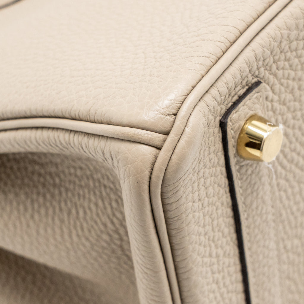Hermes Birkin 25 togo gris tourterelle GHW
