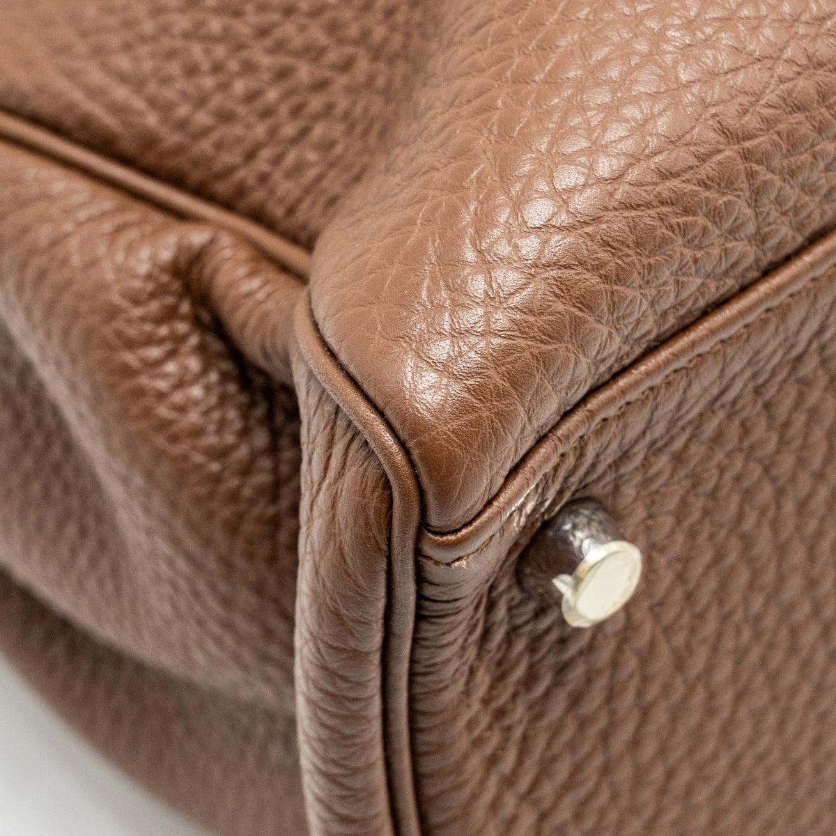 Hermes kelly 32 togo chocolate SHW