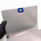 Chanel Reverso Boy Flap Patent Iridescent Grey SHW