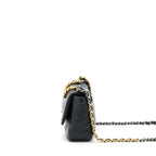 CHANEL 19 SMALL BAG LAMBSKIN BLACK MULTICOLOUR HARDWARE