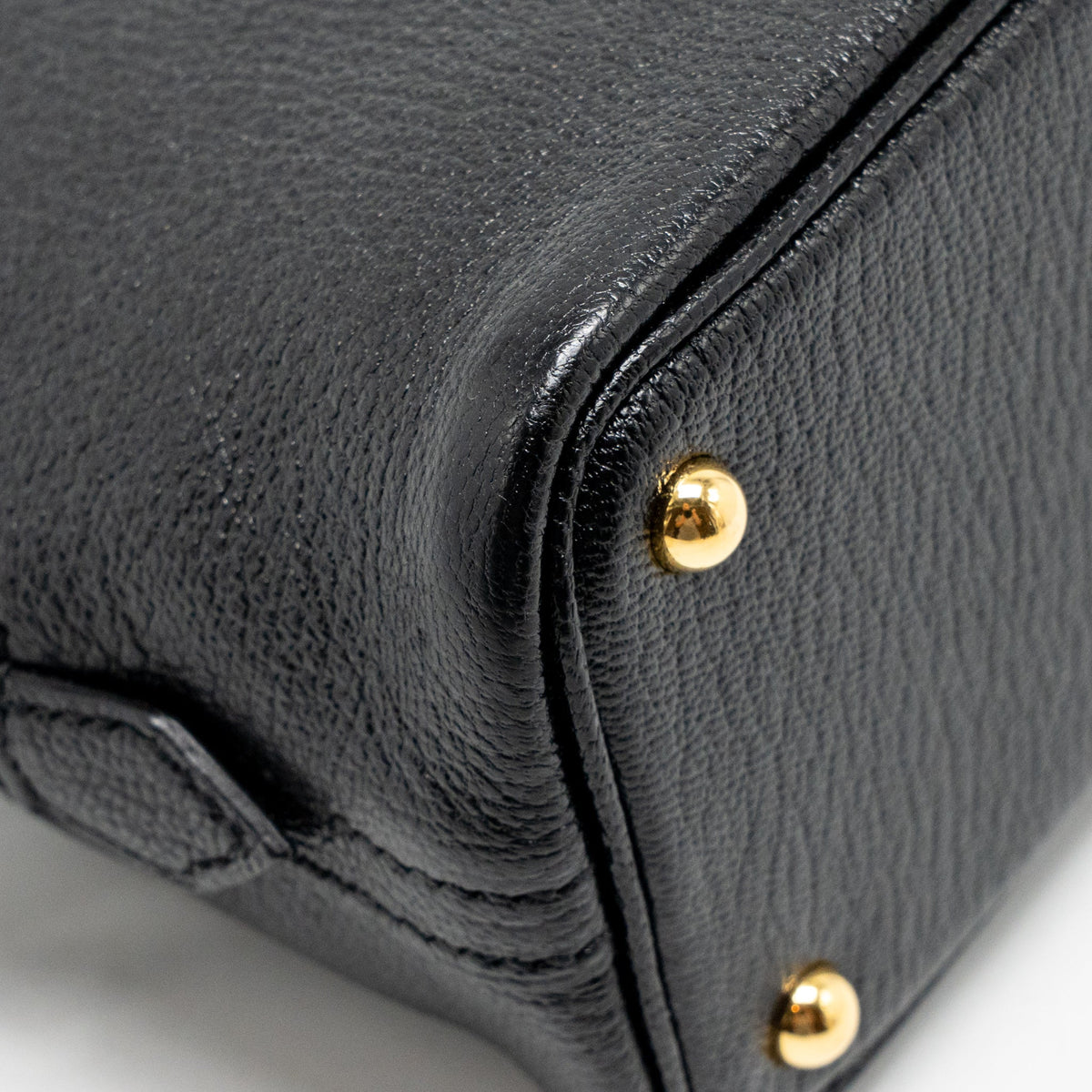Hermes Mini Bolide chevre mysore leather Black GHW