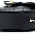 CHANEL 22S SMALL HEART BAG LAMBSKIN BLACK LGHW