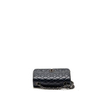 Chanel Mini Rectangular Flap Bag Caviar Dark Blue RUTHENIUM HARDWARE