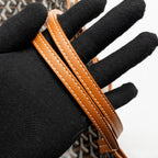 Goyard Saint Louis GM Tote Goyardine Canvas/Calfskin Black/Tan SHW