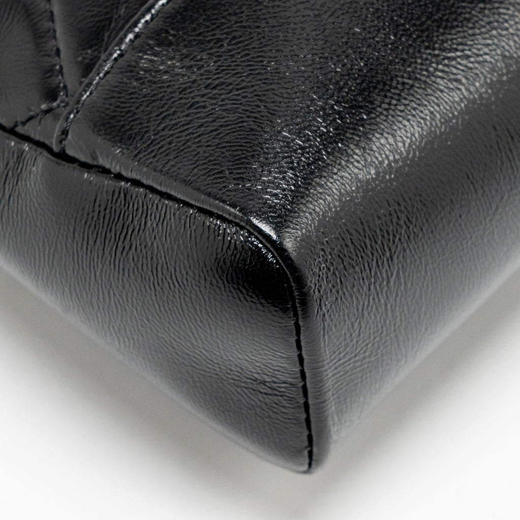 CHANEL MINI 31 BAG SHINY LAMBSKIN BLACK LGHW (MICROCHIP)