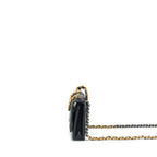 CHANEL 19 WALLET ON CHAIN LAMBSKIN BLACK WITH MULTICOLOUR HARDWARE (MICROCHIP)