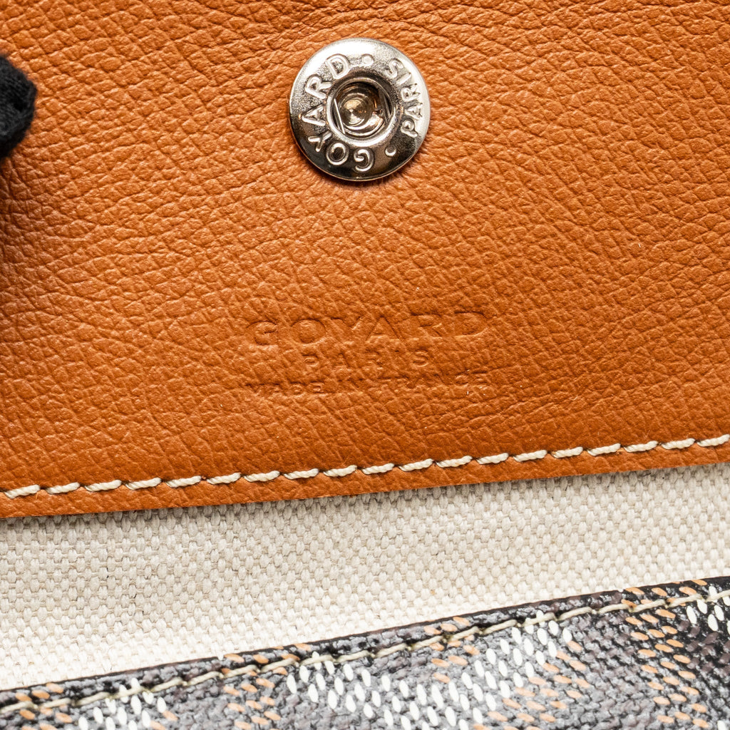 Goyard Saint Louis GM Tote Goyardine Canvas/Calfskin Black/Tan SHW