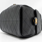 CHANEL SMALL 25 BAG CAVIAR BLACK GHW (MICROCHIP)