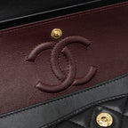 CHANEL SMALL CLASSIC DOUBLE FLAP LAMBSKIN BLACK GHW (MICROCHIP)