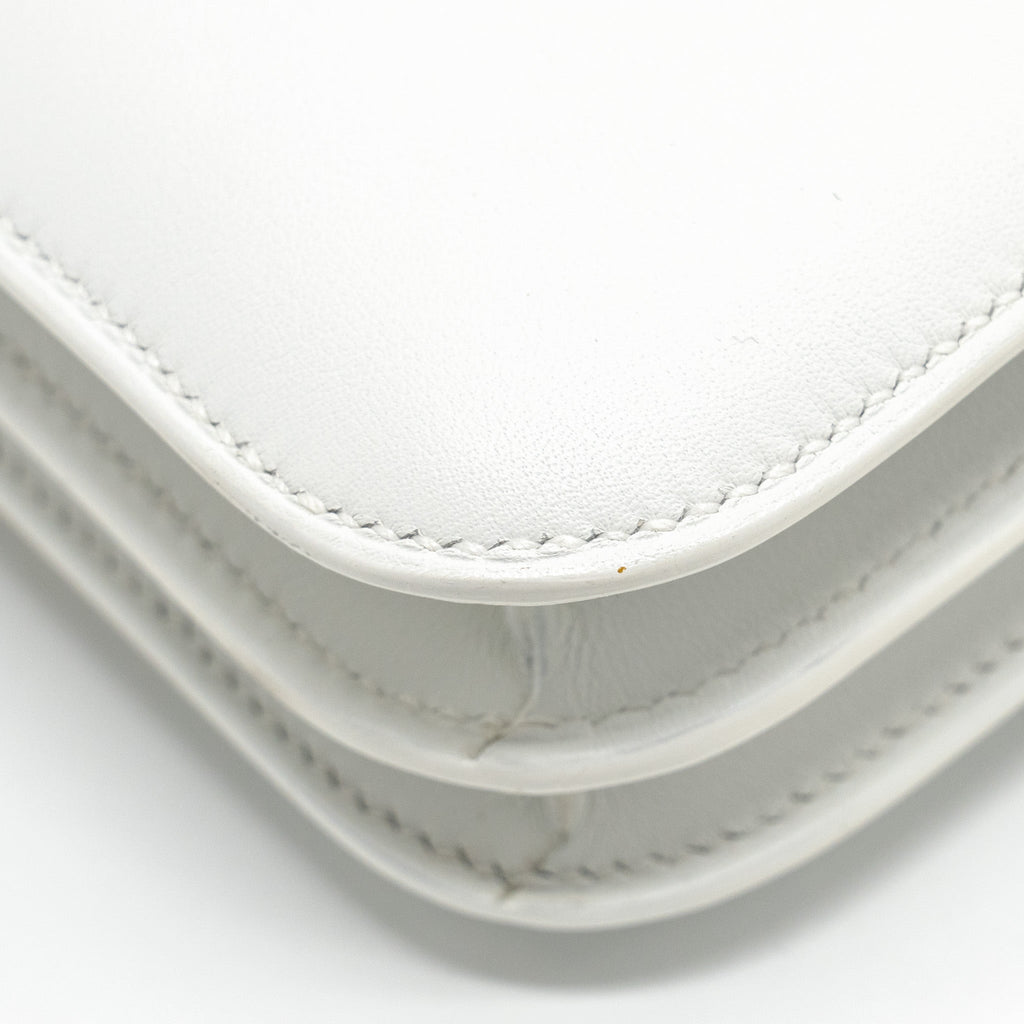 Hermes Mini Constance Swift New White LGHW