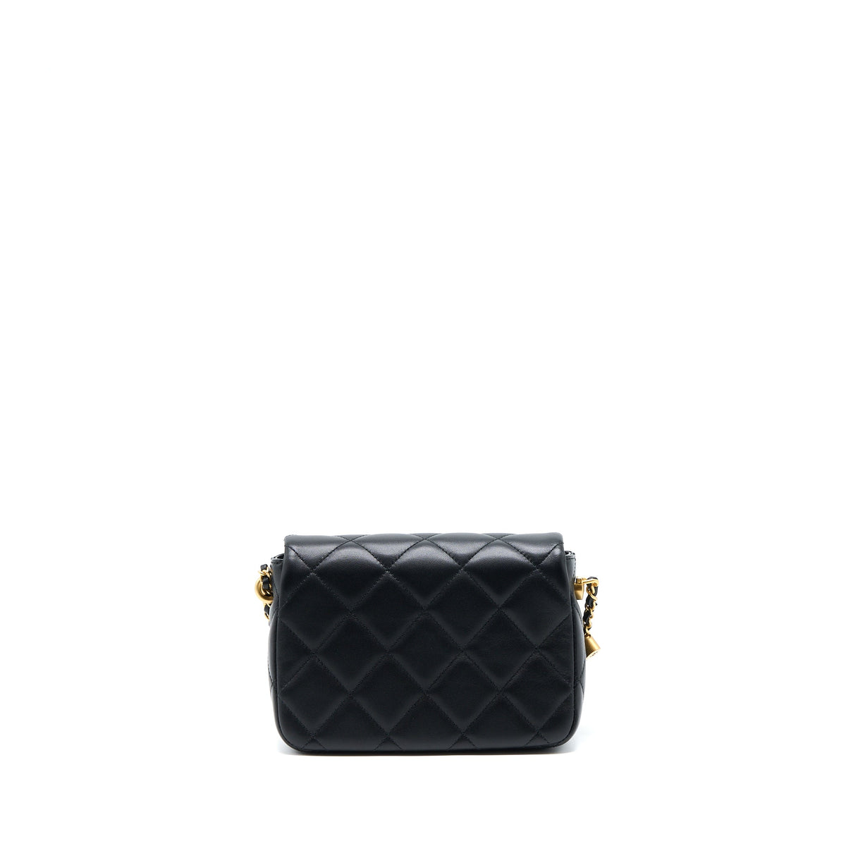 CHANEL MY PERFECT MINI FLAP BAG BLACK GHW (MICROCHIP)