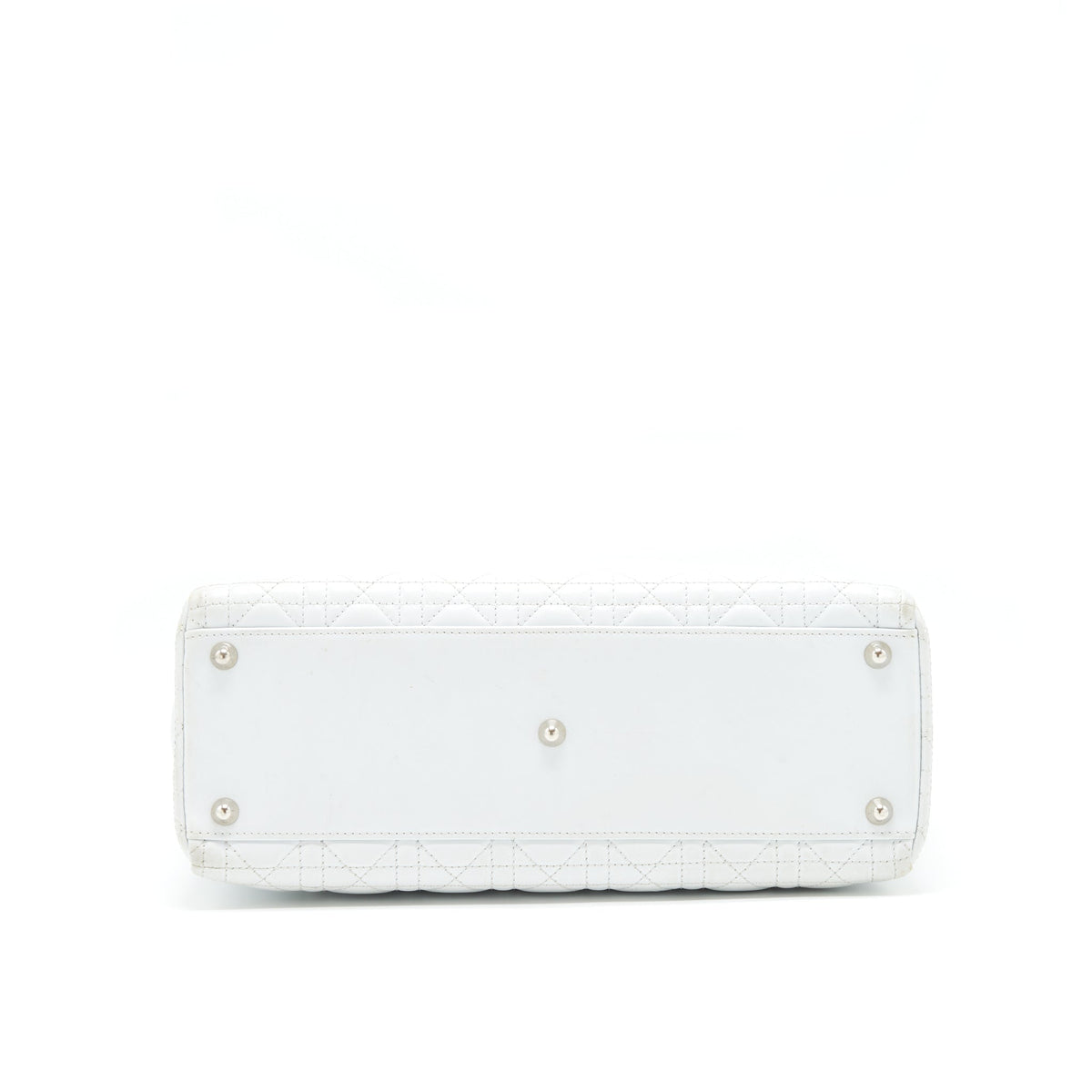 DIOR LADY DIOR BAG LARGE IN WHITE SHW