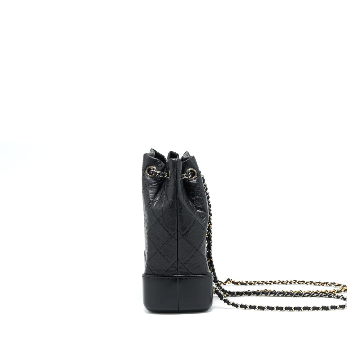 CHANEL SMALL GABRIELLE BACKPACK CALFSKIN BLACK WITH MULTICOLOUR HARDWARE (MICROCHIP)