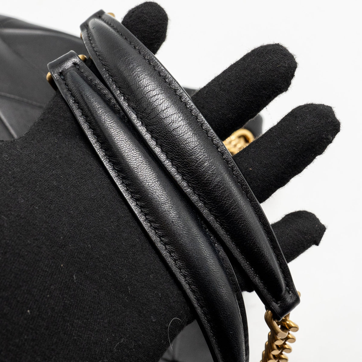 Saint Laurent/YSL Large Jamie 4.3 Chain Bag Quilted Lambskin Black GHW