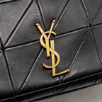 Saint Laurent/YSL Large Jamie 4.3 Chain Bag Quilted Lambskin Black GHW