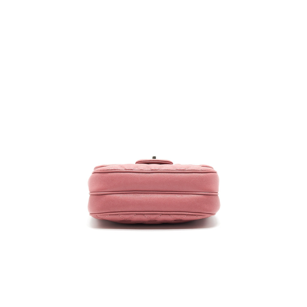 CHANEL URBAN COMPANION FLAP BAG CAVIAR PINK SHW