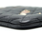 CHANEL 2.55 LEATHER CLUTCH WITH CHARM BLACK GHW
