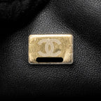 CHANEL 23A CLASSIC FLAP CLUTCH SHINY CALFSKIN BLACK GHW (MICROCHIP)