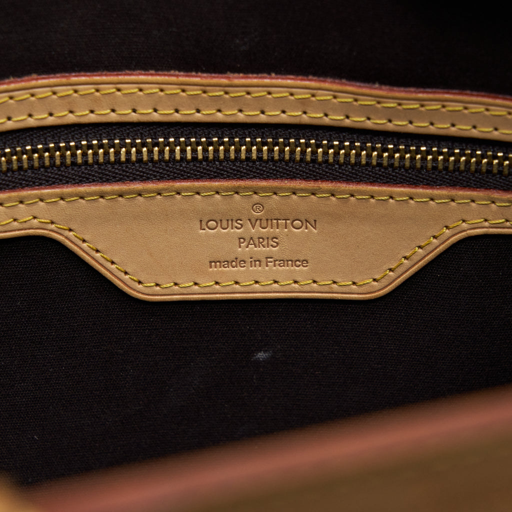 LOUIS VUITTON AMARANTE MONOGRAM VERNIS BREA MM BAG GHW