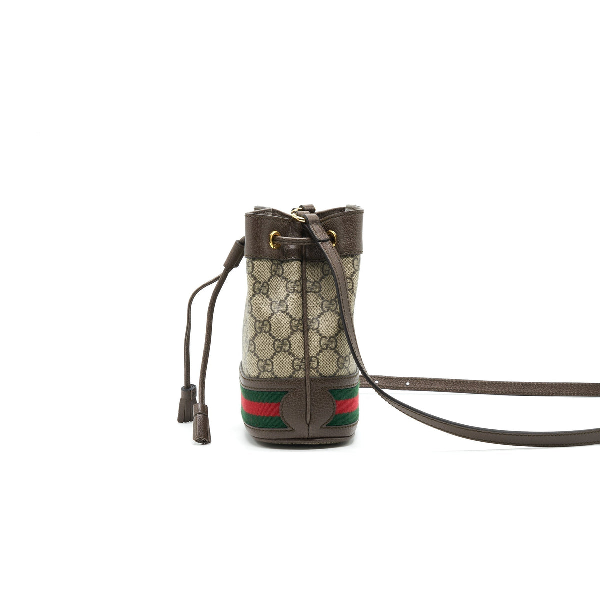 GUCCI MINI OPHIDIA GG SUPREME BUCKET BAG