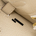 Hermes Kelly 25 Epsom Craie GHW