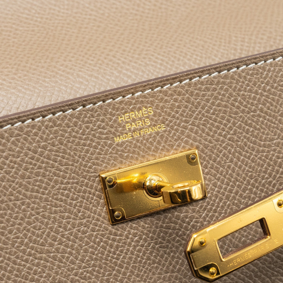 HERMES KELLY LONG WALLET EPSOM ETOUPE GHW