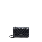 CHANEL MINI REISSUE 2.55 FLAP BAG CHEVRON AGED CALFSKIN SO BLACK