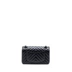 CHANEL MINI REISSUE 2.55 FLAP BAG CHEVRON AGED CALFSKIN SO BLACK