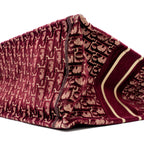 DIOR MEDIUM BOOK TOTE OBLIQUE EMBROIDERY VELVET/ CANVAS DARK RED