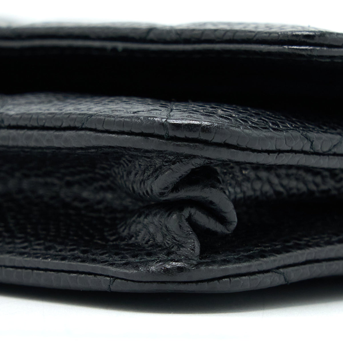 CHANEL CLASSIC WALLET ON CHAIN CAVIAR BLACK SHW