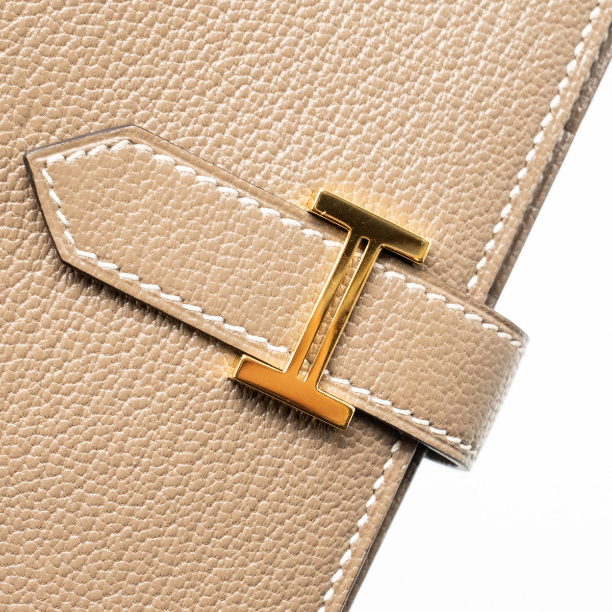 HERMES BEARN LONG WALLET CHÈVRE MYSORE ETOUPE GHW