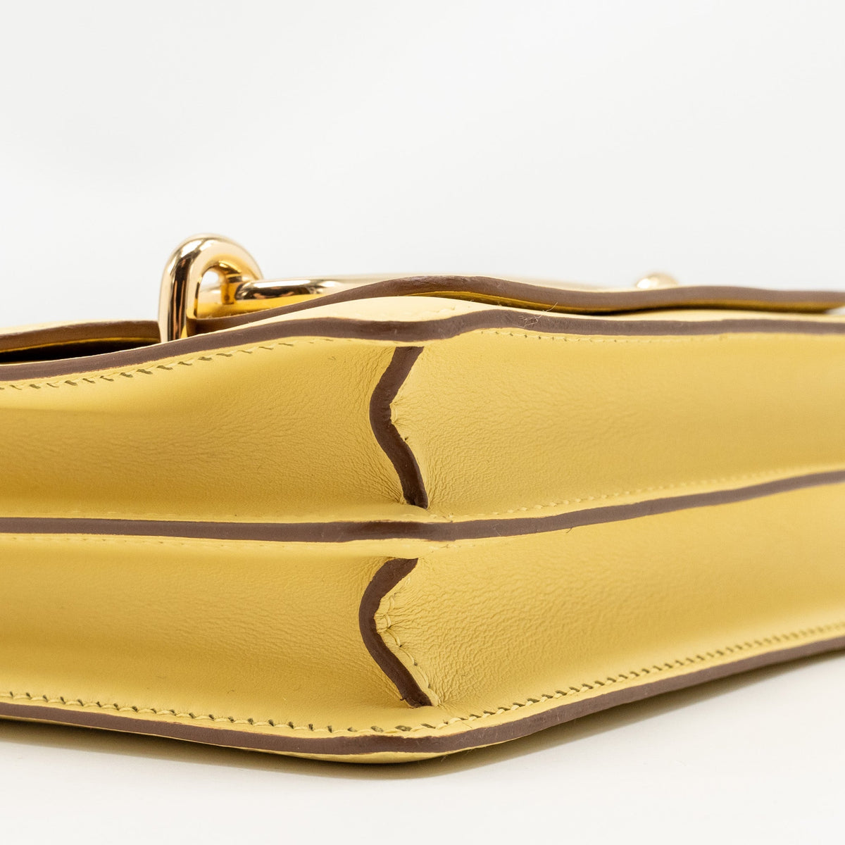 Hermes Mini Roulis Swift 1Z Jaune Poussin GHW