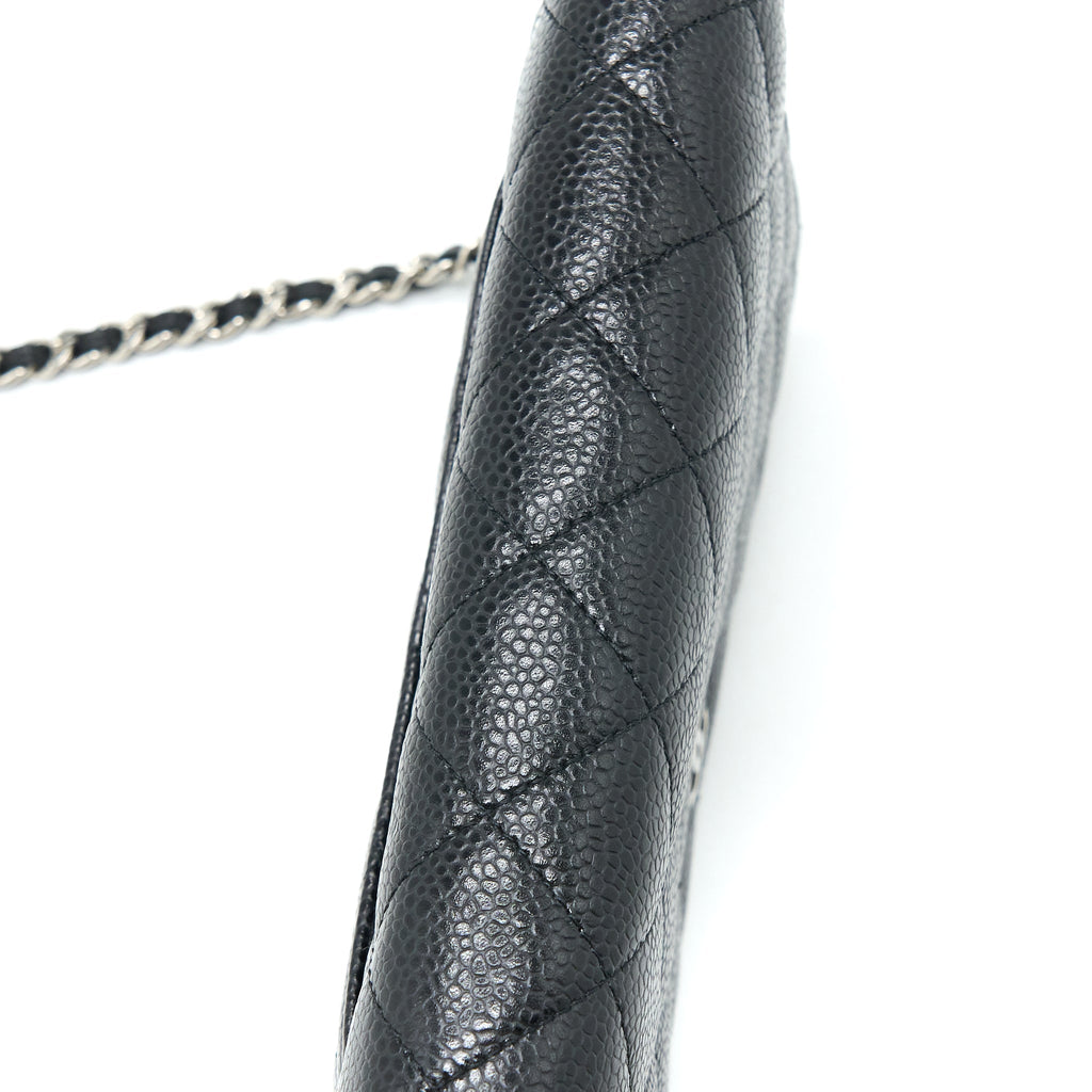 CHANEL CLASSIC WALLET ON CHAIN CAVIAR BLACK SHW