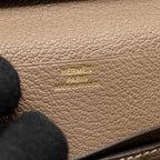 HERMES BEARN LONG WALLET CHÈVRE MYSORE ETOUPE GHW