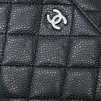 CHANEL CLASSIC WALLET ON CHAIN CAVIAR BLACK SHW