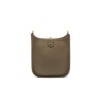 HERMES MINI EVELYNE ETOUPE WITH GHW NAVY STRAP