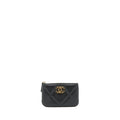 CHANEL 19 MINI POUCH LAMBSKIN BLACK GHW