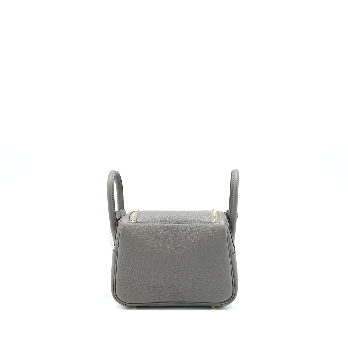 Hermes Mini Lindy Clemence 0L Gris Meyer GHW
