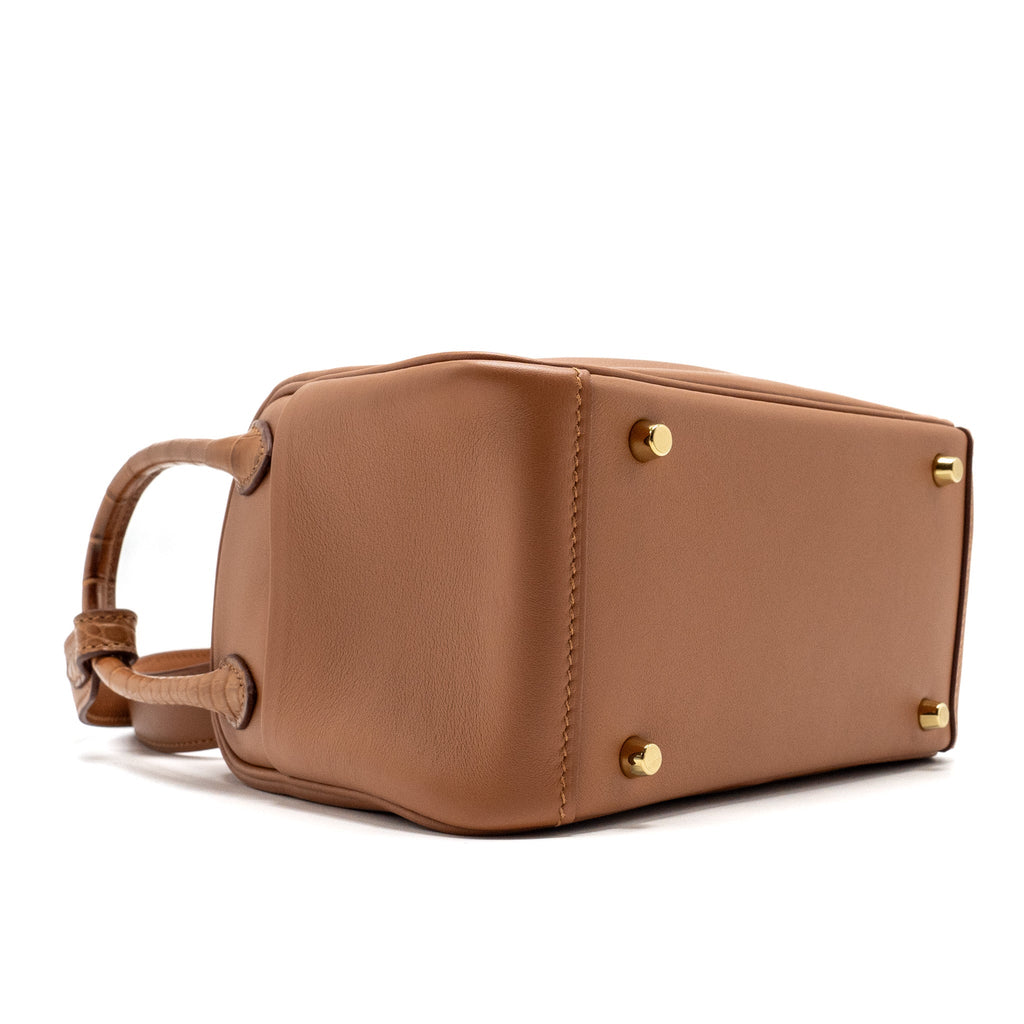 Hermes touch mini lindy Swift/alligator Mississippiensis Matte Gold GHW