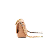 CHANEL 21K SMALL 19 FLAP BAG LAMBSKIN CARAMEL GHW(MICROCHIP)
